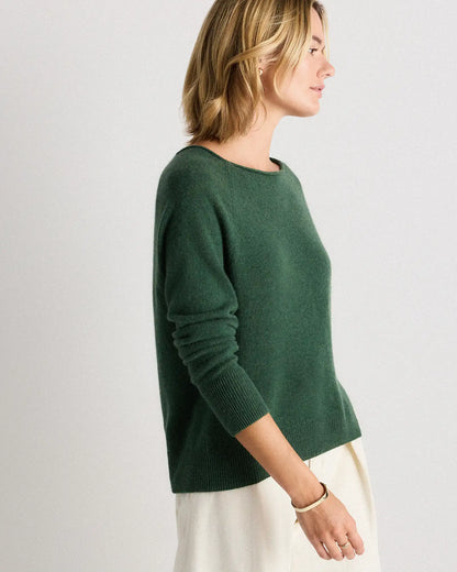Mongolian Cashmere Boatneck Sweater