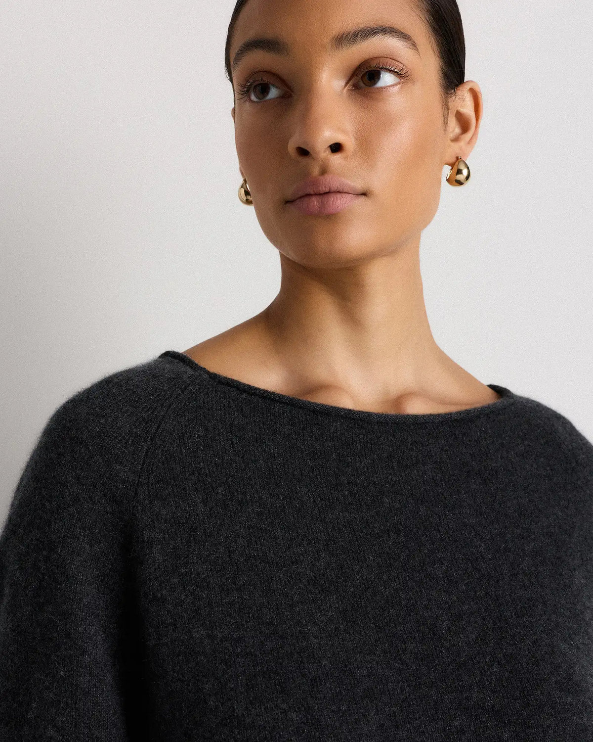 Mongolian Cashmere Boatneck Sweater