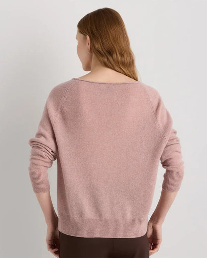 Mongolian Cashmere Boatneck Sweater