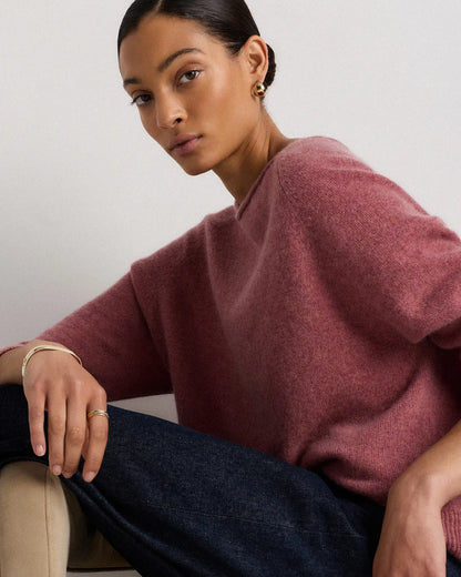 Mongolian Cashmere Boatneck Sweater