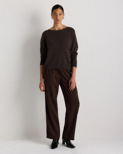 Mongolian Cashmere Boatneck Sweater