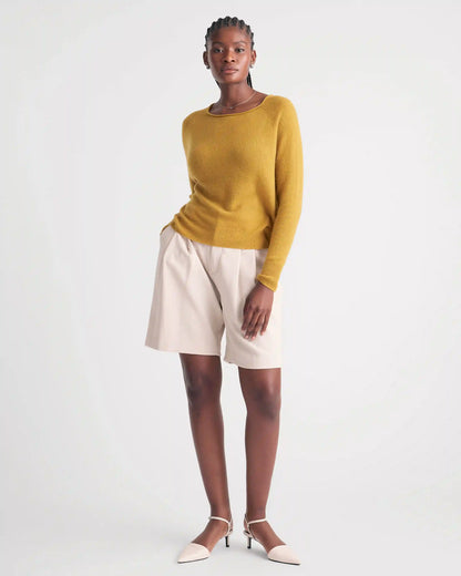 Mongolian Cashmere Boatneck Sweater