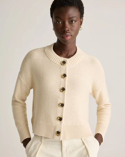 100% Organic Cotton Cropped Cardigan