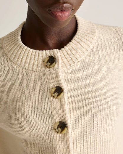 100% Organic Cotton Cropped Cardigan