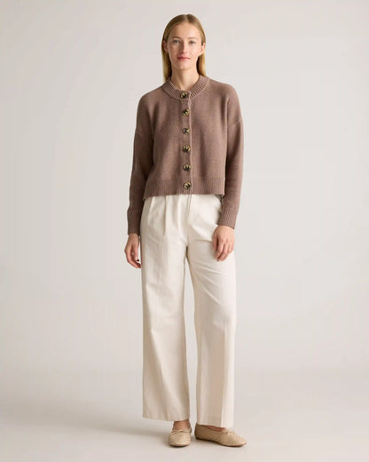 100% Organic Cotton Cropped Cardigan