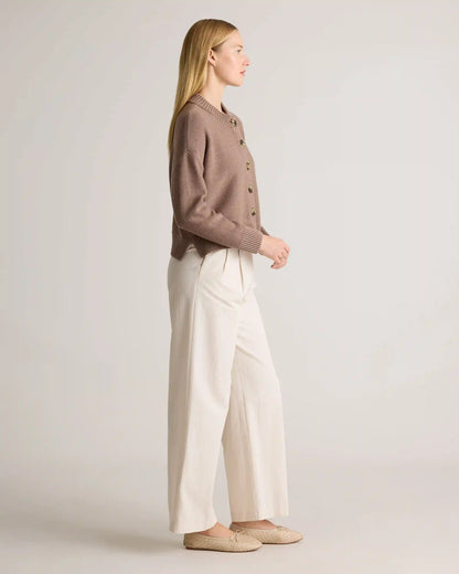 100% Organic Cotton Cropped Cardigan