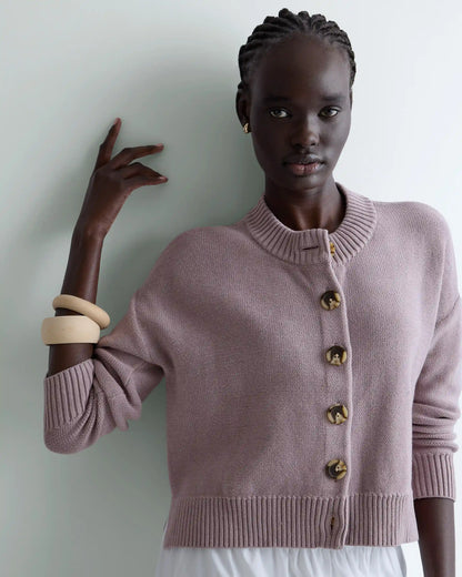 100% Organic Cotton Cropped Cardigan
