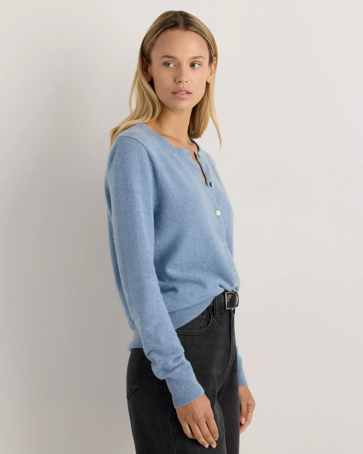 Mongolian Cashmere Cardigan Sweater