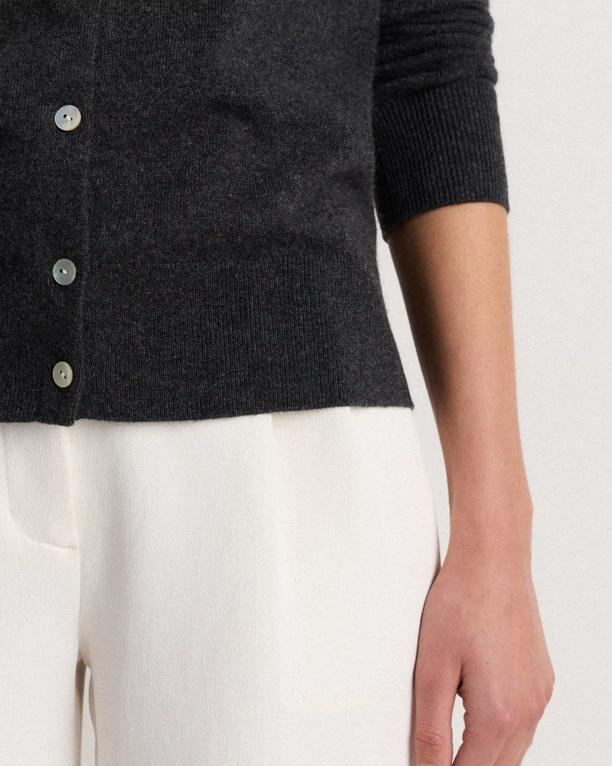 Mongolian Cashmere Cardigan Sweater