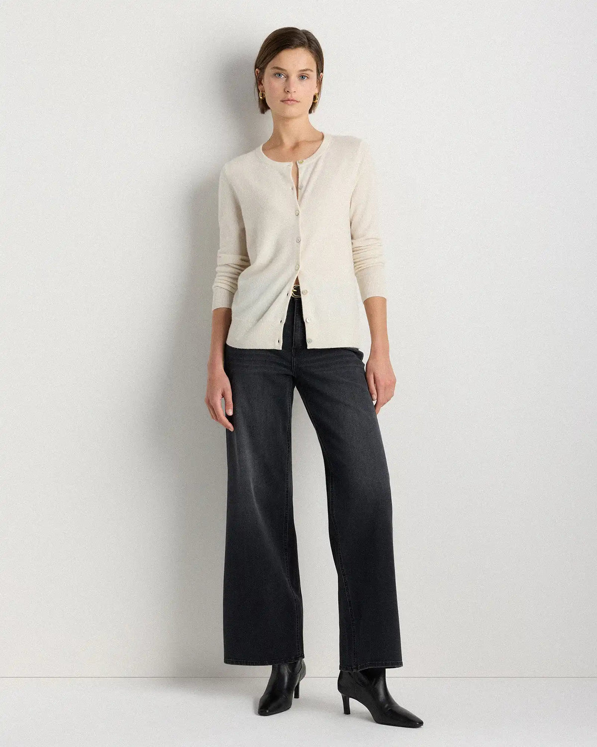 Mongolian Cashmere Cardigan Sweater