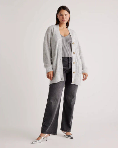 Baby Alpaca-Wool Oversized Cardigan