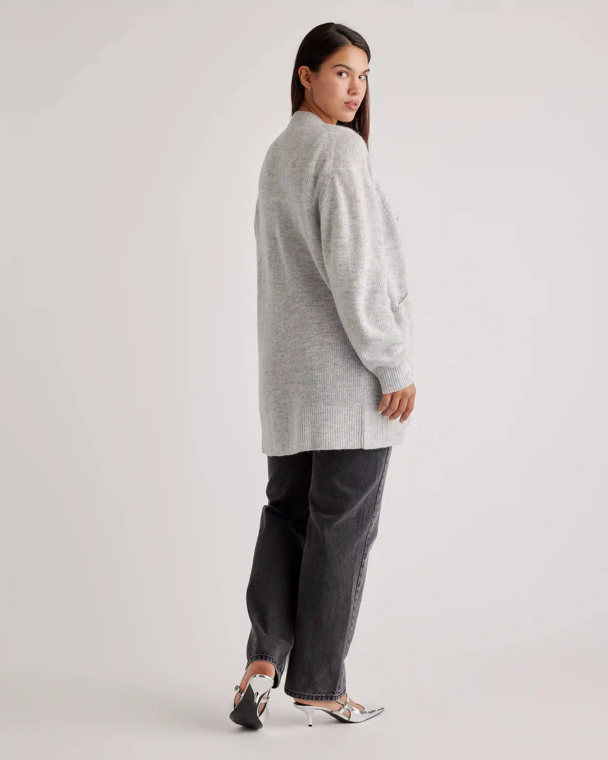 Baby Alpaca-Wool Oversized Cardigan