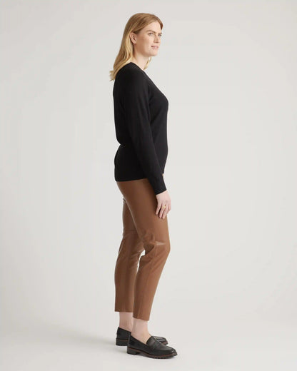 Lightweight Cotton Cashmere Crew Sweater