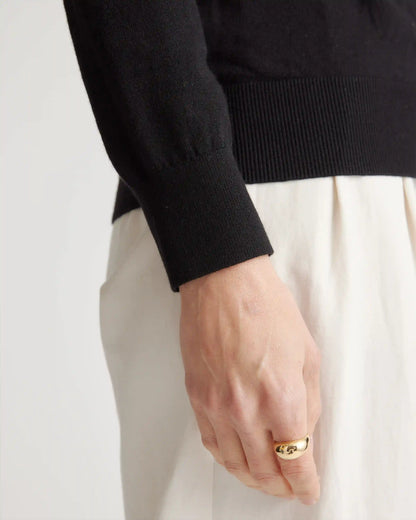 Lightweight Cotton Cashmere V-Neck Sweater