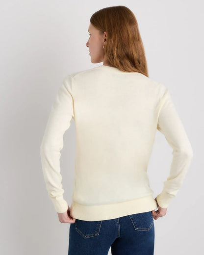 Lightweight Cotton Cashmere V-Neck Sweater