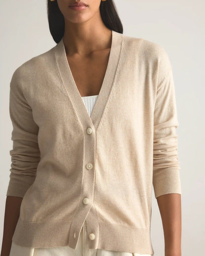 Lightweight Cotton Cashmere Cardigan