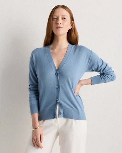 Lightweight Cotton Cashmere Cardigan