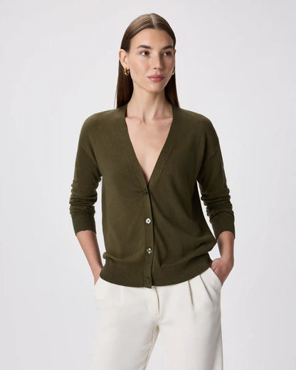 Lightweight Cotton Cashmere Cardigan