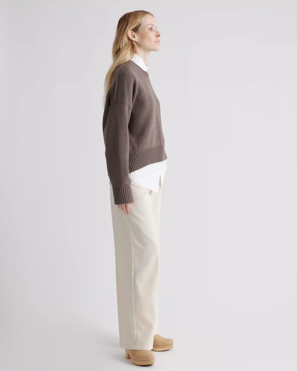 100% Organic Cotton Boyfriend Crew Sweater