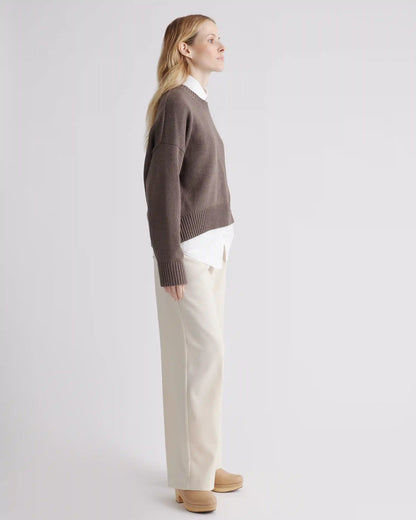 100% Organic Cotton Boyfriend Crew Sweater