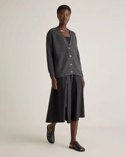 100% Organic Cotton Oversized Boyfriend Cardigan
