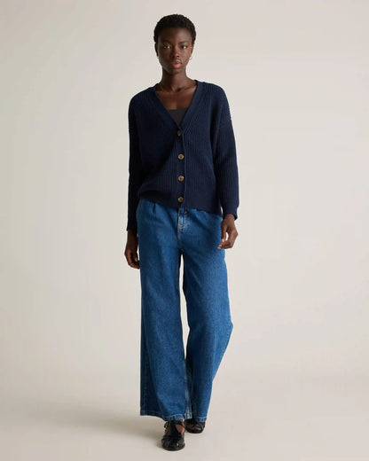 100% Organic Cotton Oversized Boyfriend Cardigan