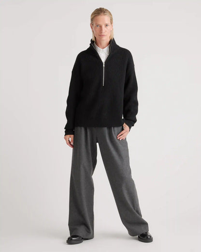 Australian Merino Wool Half Zip Sweater