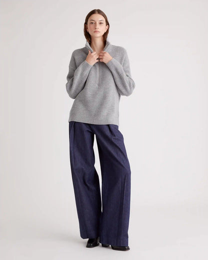 Australian Merino Wool Half Zip Sweater