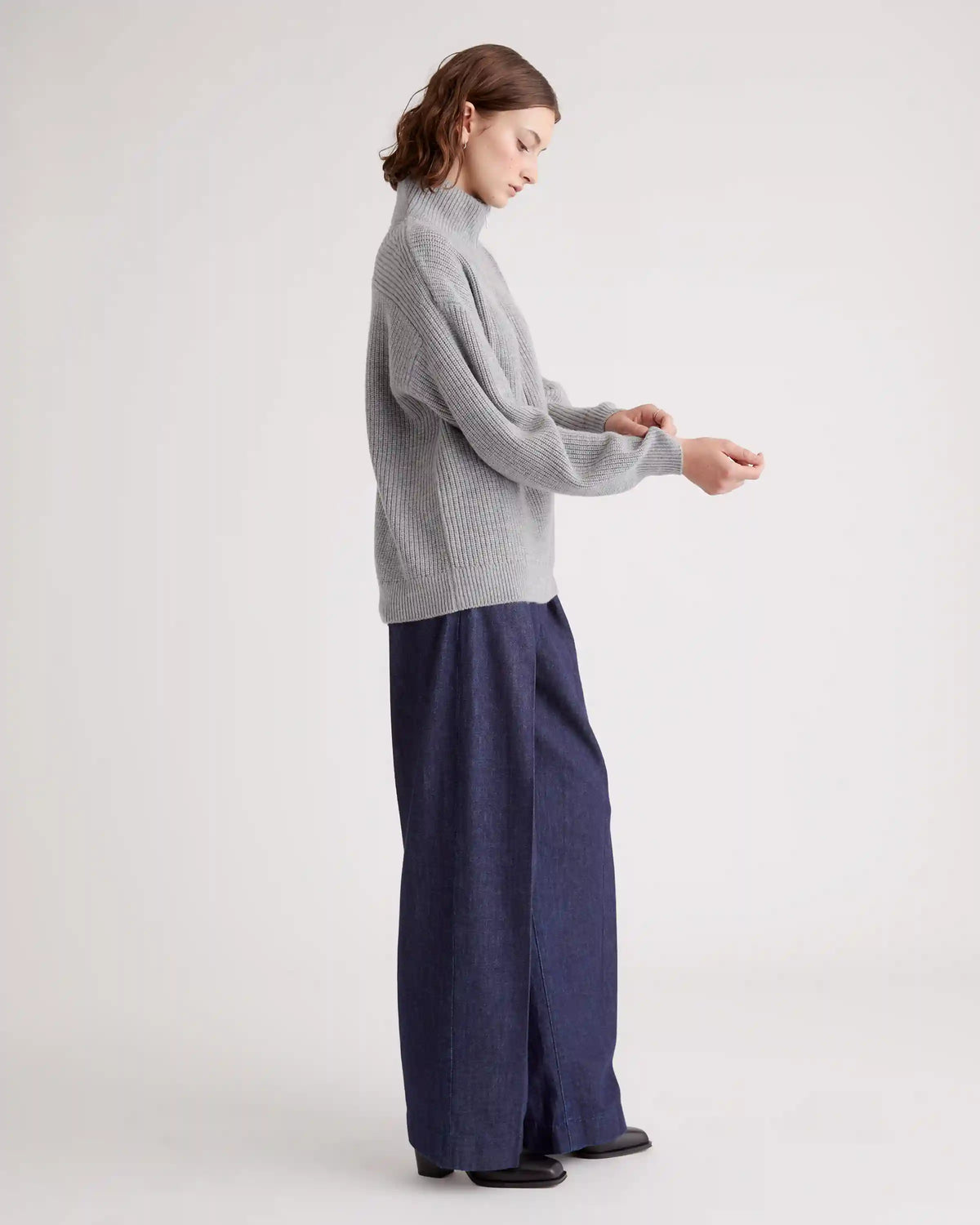 Australian Merino Wool Half Zip Sweater