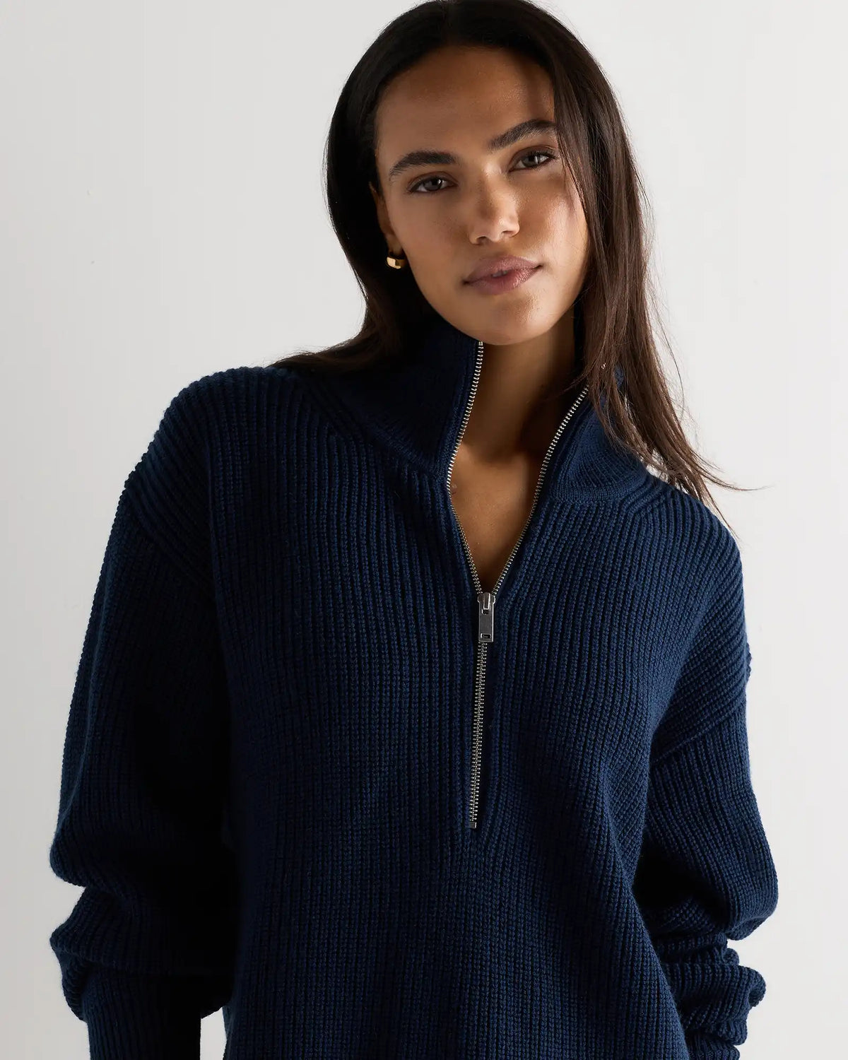 Australian Merino Wool Half Zip Sweater