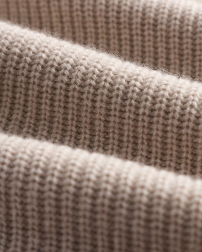 Mongolian Cashmere Fisherman Turtleneck Sweater
