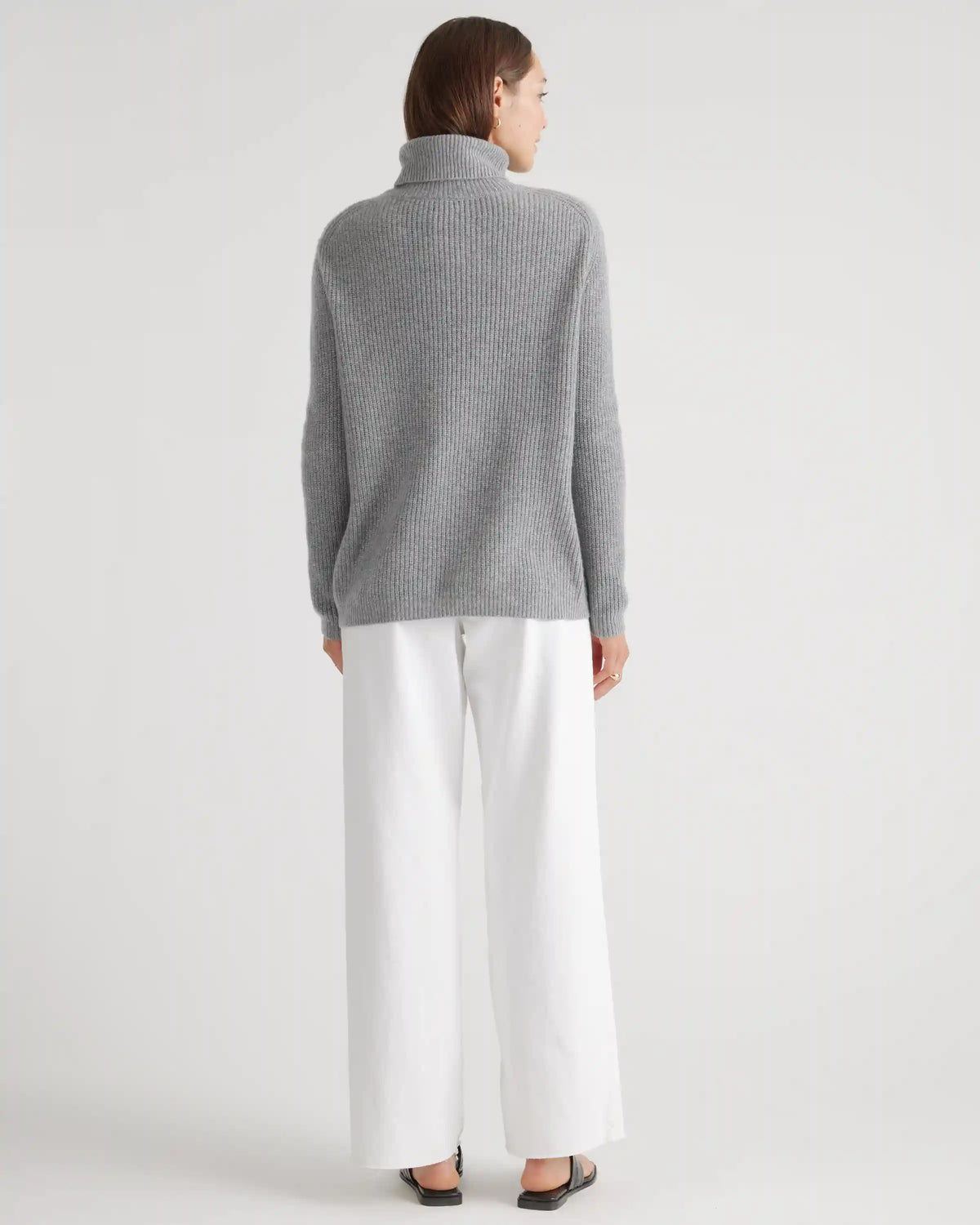 Mongolian Spring Cashmere Fisherman Turtleneck Sweater