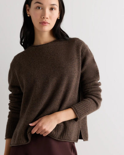 Mongolian Cashmere Boxy Crewneck Sweater