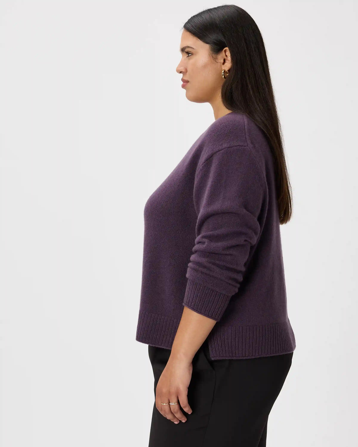 Mongolian Cashmere Boxy Crewneck Sweater