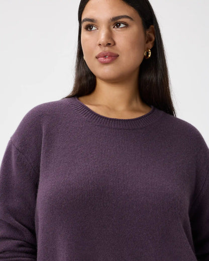 Mongolian Cashmere Boxy Crewneck Sweater