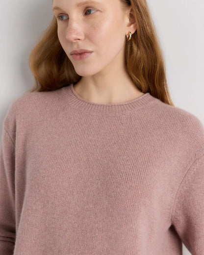 Mongolian Cashmere Boxy Crewneck Sweater