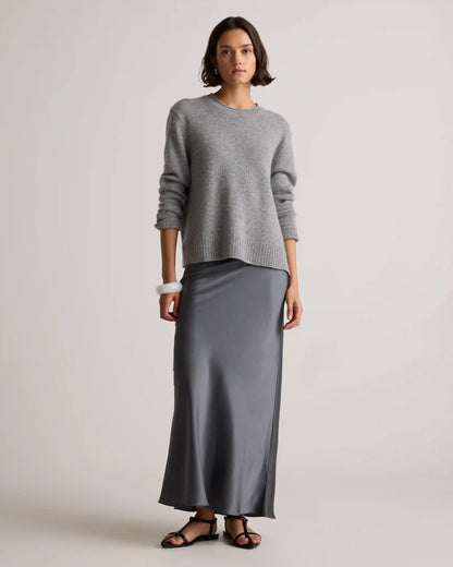 Mongolian Cashmere Boxy Crewneck Sweater