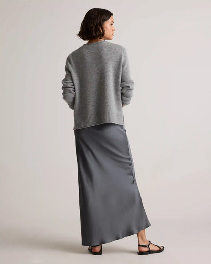Mongolian Cashmere Boxy Crewneck Sweater