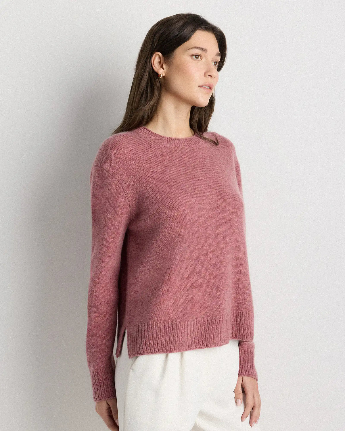 Mongolian Cashmere Boxy Crewneck Sweater