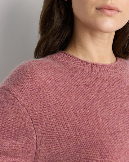 Mongolian Cashmere Boxy Crewneck Sweater