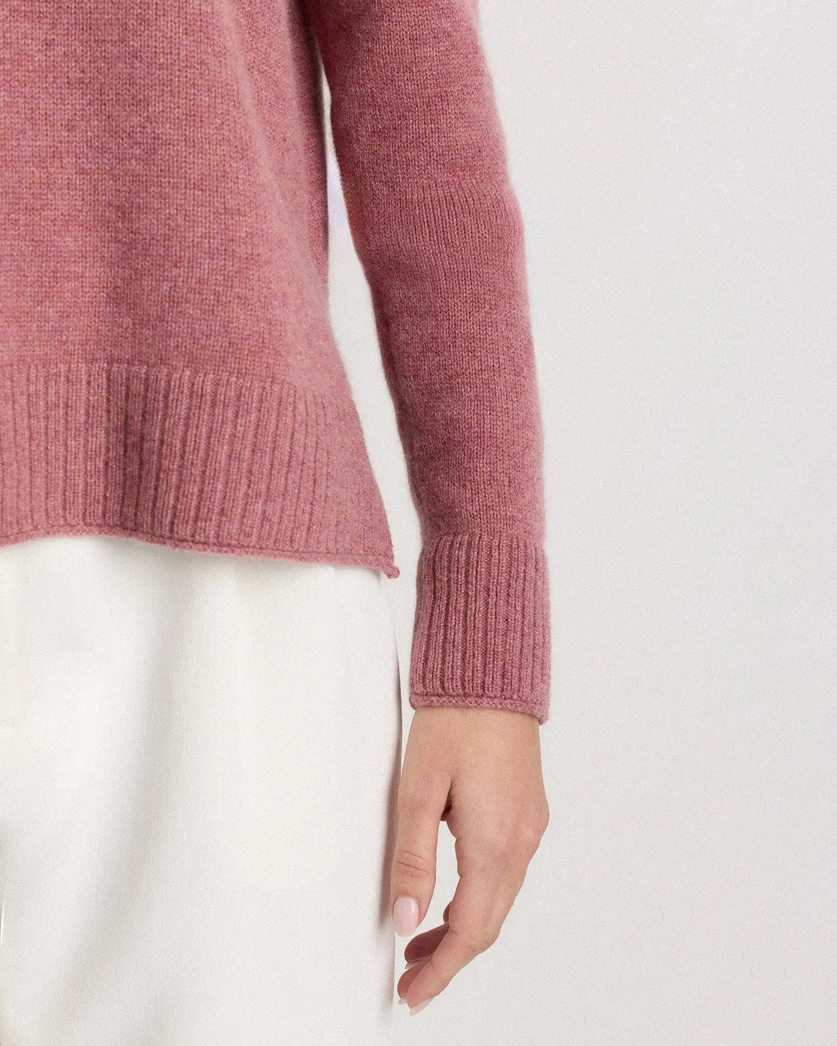 Mongolian Cashmere Boxy Crewneck Sweater