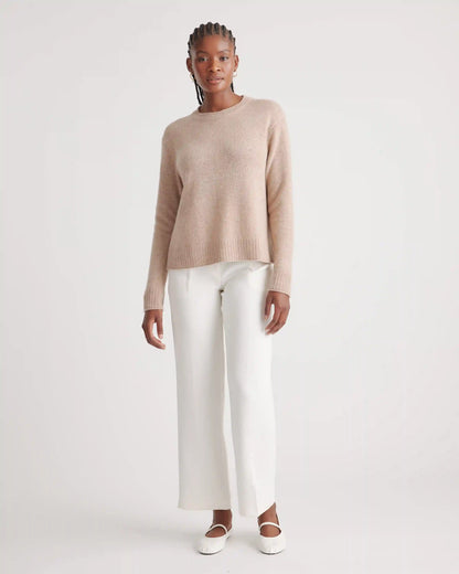 Mongolian Cashmere Boxy Crewneck Sweater