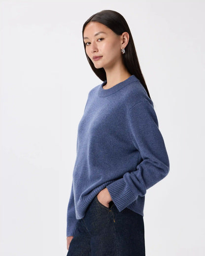 Mongolian Cashmere Oversized Crewneck Sweater