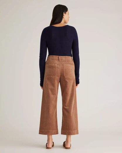 Featherweight Cashmere Ribbed Crewneck Sweater