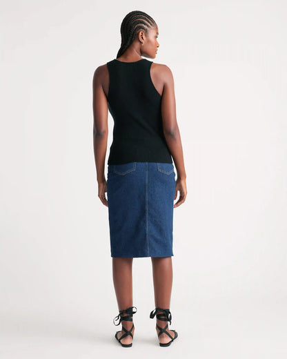 Featherweight Cashmere Ribbed Tank