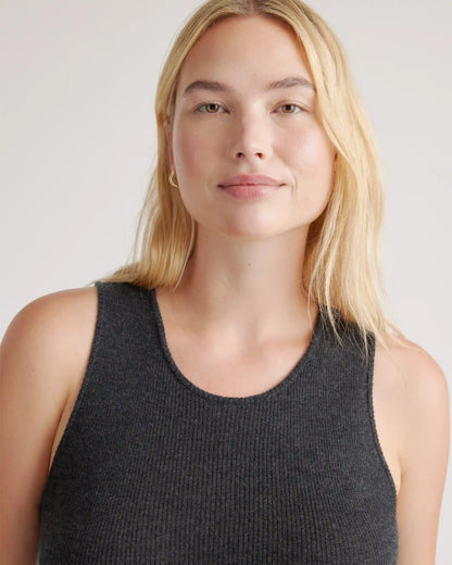 Featherweight Cashmere Ribbed Tank