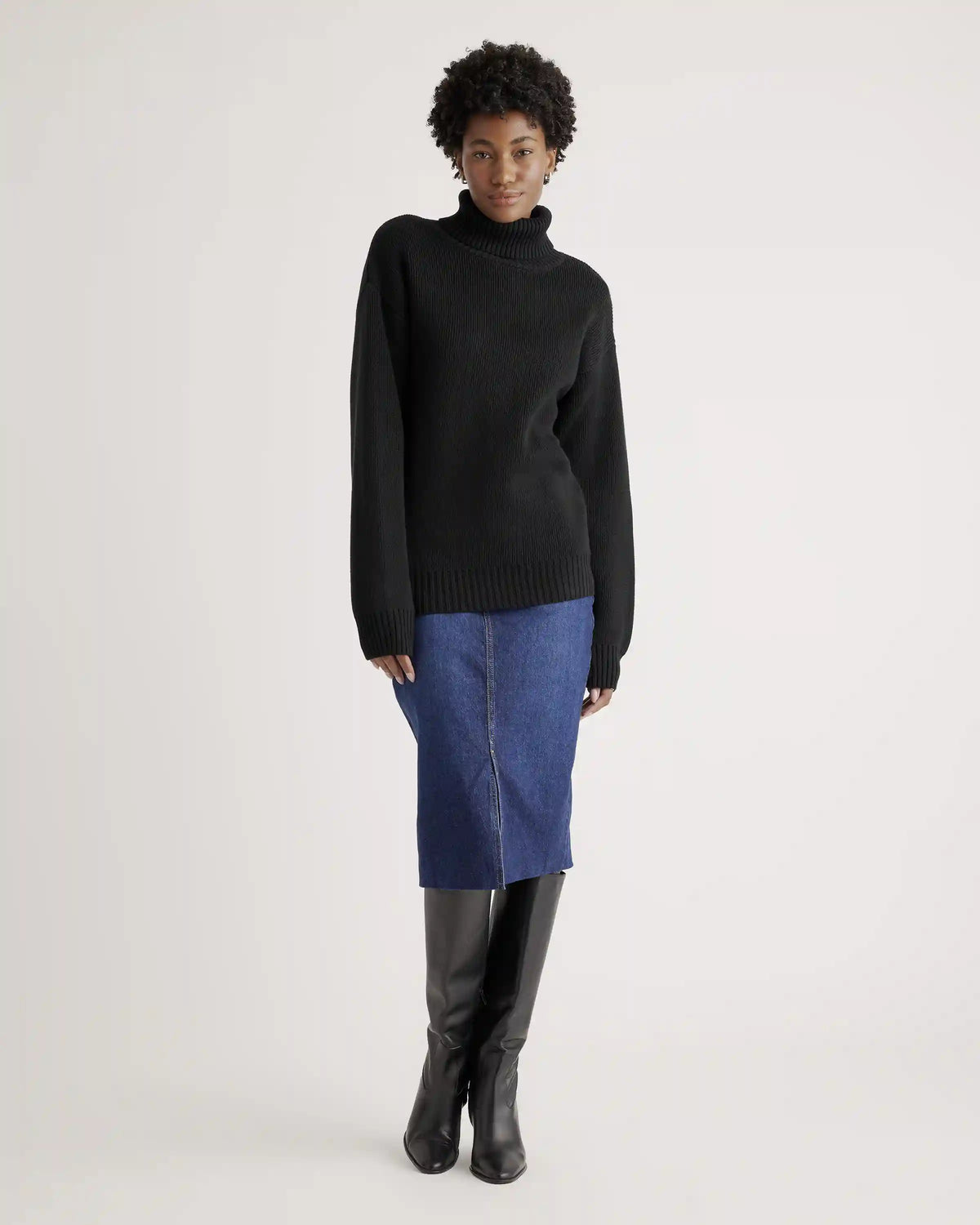 100% Organic Cotton Turtleneck Sweater