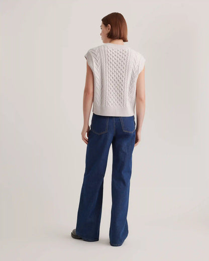 Australian Merino Wool Cable Sweater Vest
