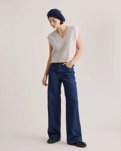 Australian Merino Wool Cable Sweater Vest