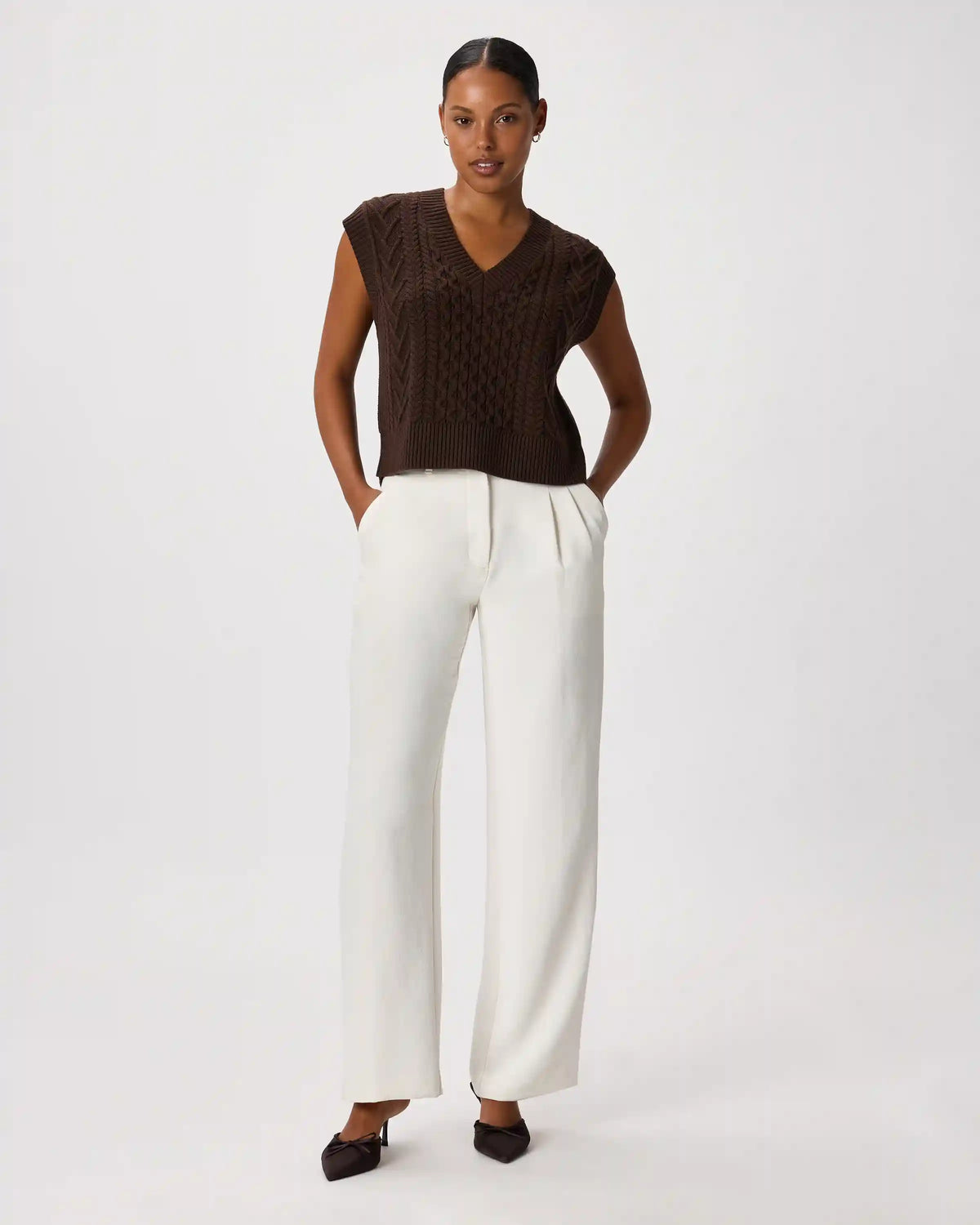 Australian Merino Wool Cable Sweater Vest
